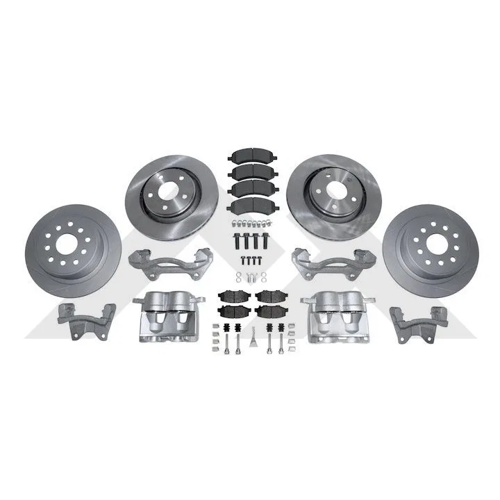 RT31058 – CROWN AUTO Brake Conversion Kit, Performance Upgrade 13 Inch Diameter Front Rotor/ 13-1/2 Inch Rear Rotor W...